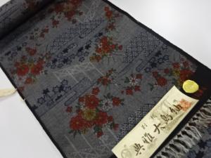 アンティーク　正絹　紬　着尺反物